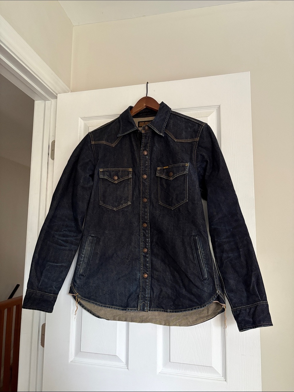 IRON HEART 17oz Selvedge Denim Shirt Jacket IHSH-76 ironheart-ihsh-76indL